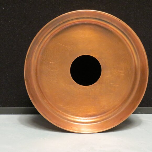 Vtg Pfaltzgraff Village Punched Solid Copper Warmer/Candle Holder - Picture 4 of 5